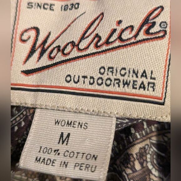 Woolrich Vintage Purple and Gray Patterned Button Down Shirt - Picture 6 of 6